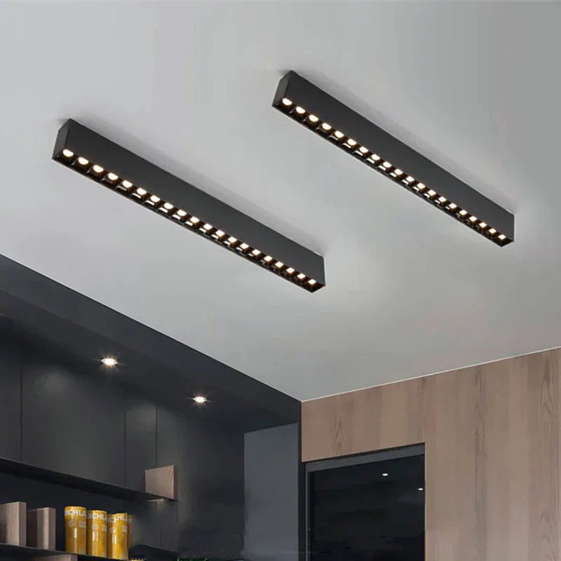 DecorBites™ LED Linear Grille Light: Modern Surface Mount Ceiling Lighting for Home, 110V/220V