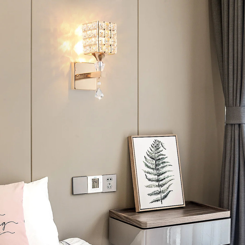 DecorBites™ Crystal LED Wall Light for Living Room Bedroom Decor