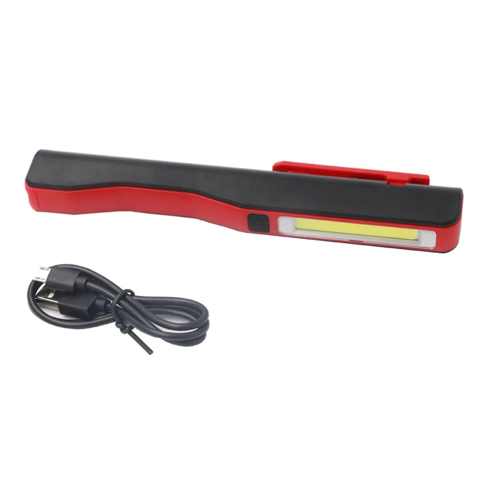 DecorBites™ COB LED Flashlight: USB Rechargeable Multifunction Pocket Light