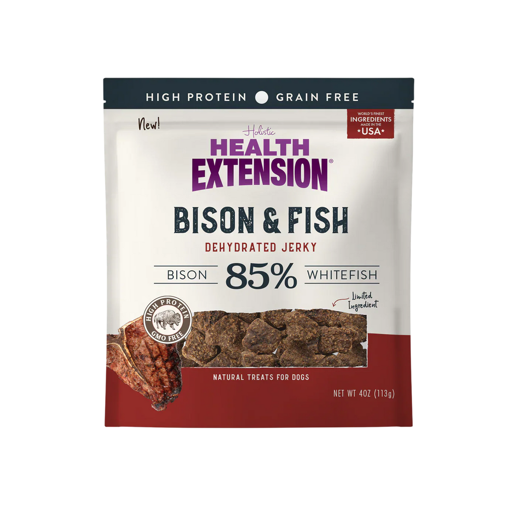 Health Extension Dehydrated Jerky Bison & Fish (4oz)