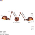 DecorBites™ Adjustable Arm LED Wall Sconce - Retro Loft Industrial Long Arm Wall Lamp