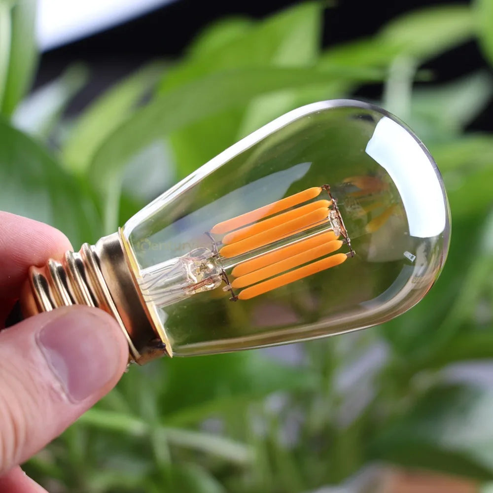 DecorBites™ LED Filament Bulb 3W ST45 Gold Dimmable E26 E27 2200K Indoor Decorative