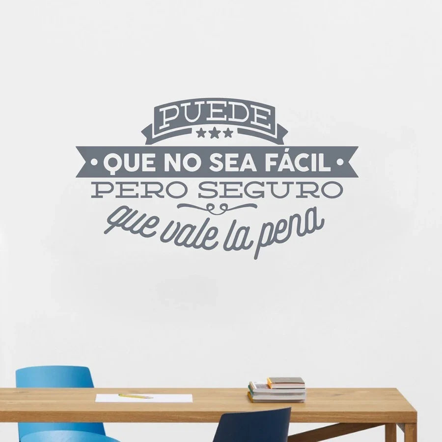 Spanish Inspiring Quote Wall Decals | Vinyl Sticker for Home Decor