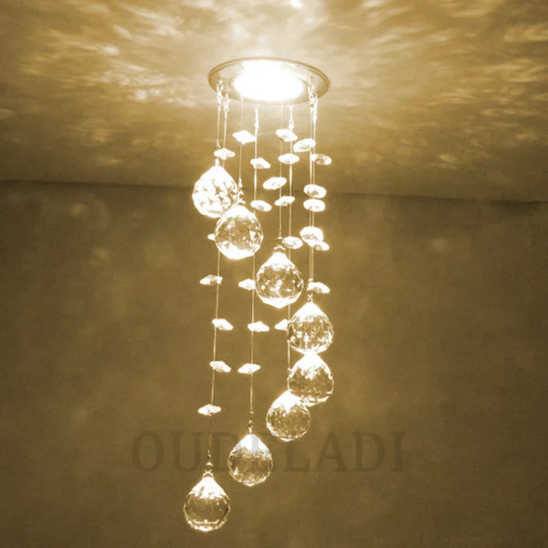 DecorBites™ Crystal LED Downlight for Home Decor, Living Room, Dining, Corridor - Mini Ceiling Lamp