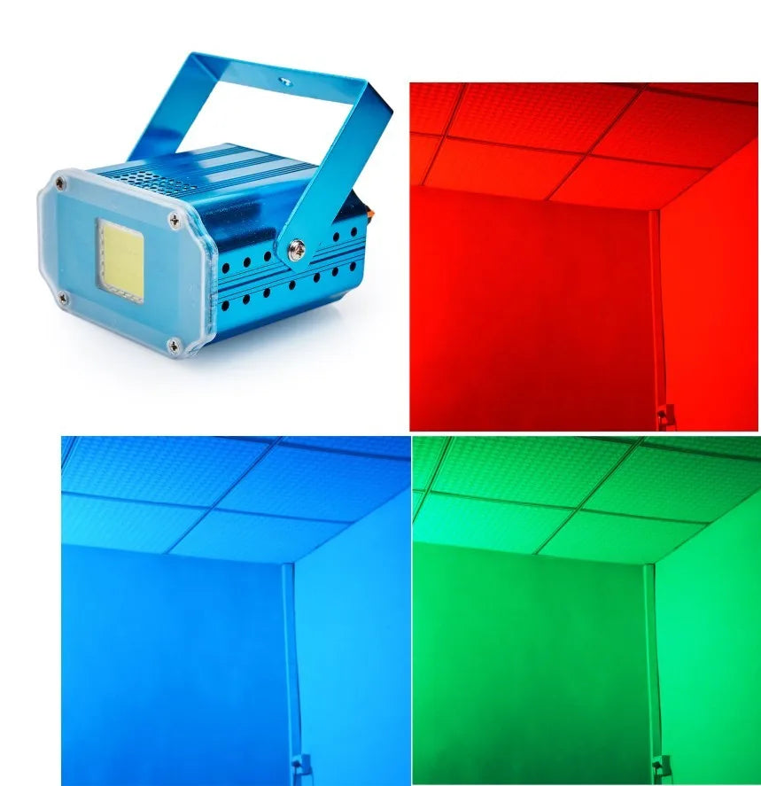 DecorBites™ 20W RGB Strobe Lights: Dynamic Disco DJ Effects Lighting for Party and Events