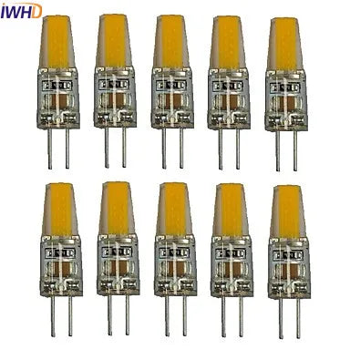DecorBites™ 2W COB G4 LED Bulb 10-Pack Warm White/White Chandeliers Replacement