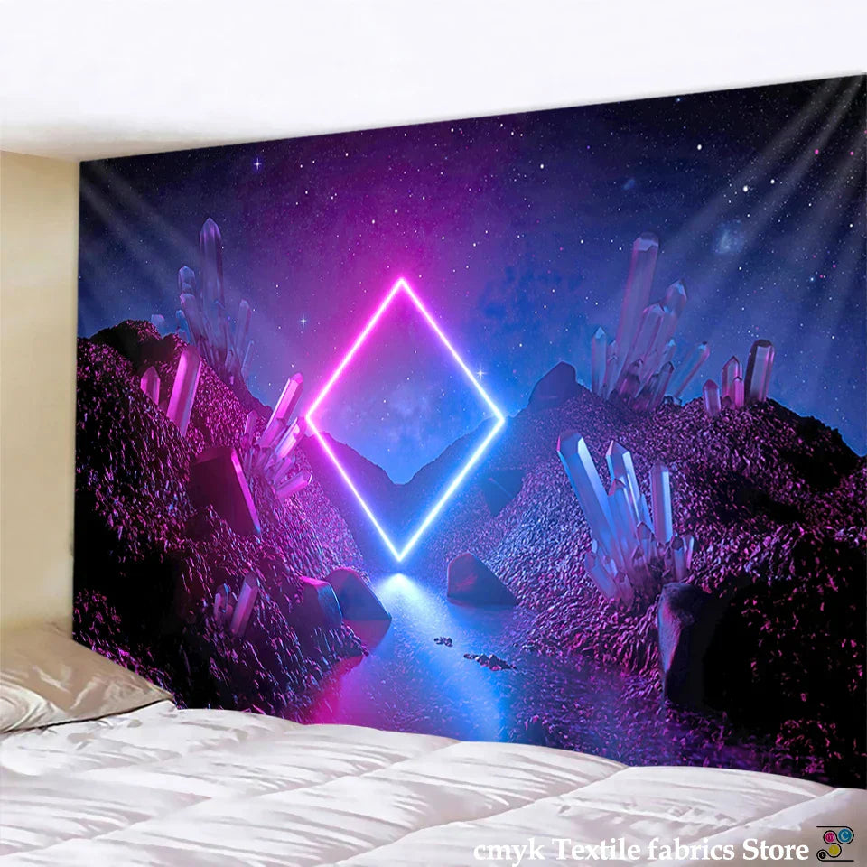 DecorBites™ Galaxy Tapestry: Psychedelic Hippie Home Decor & Wall Hanging