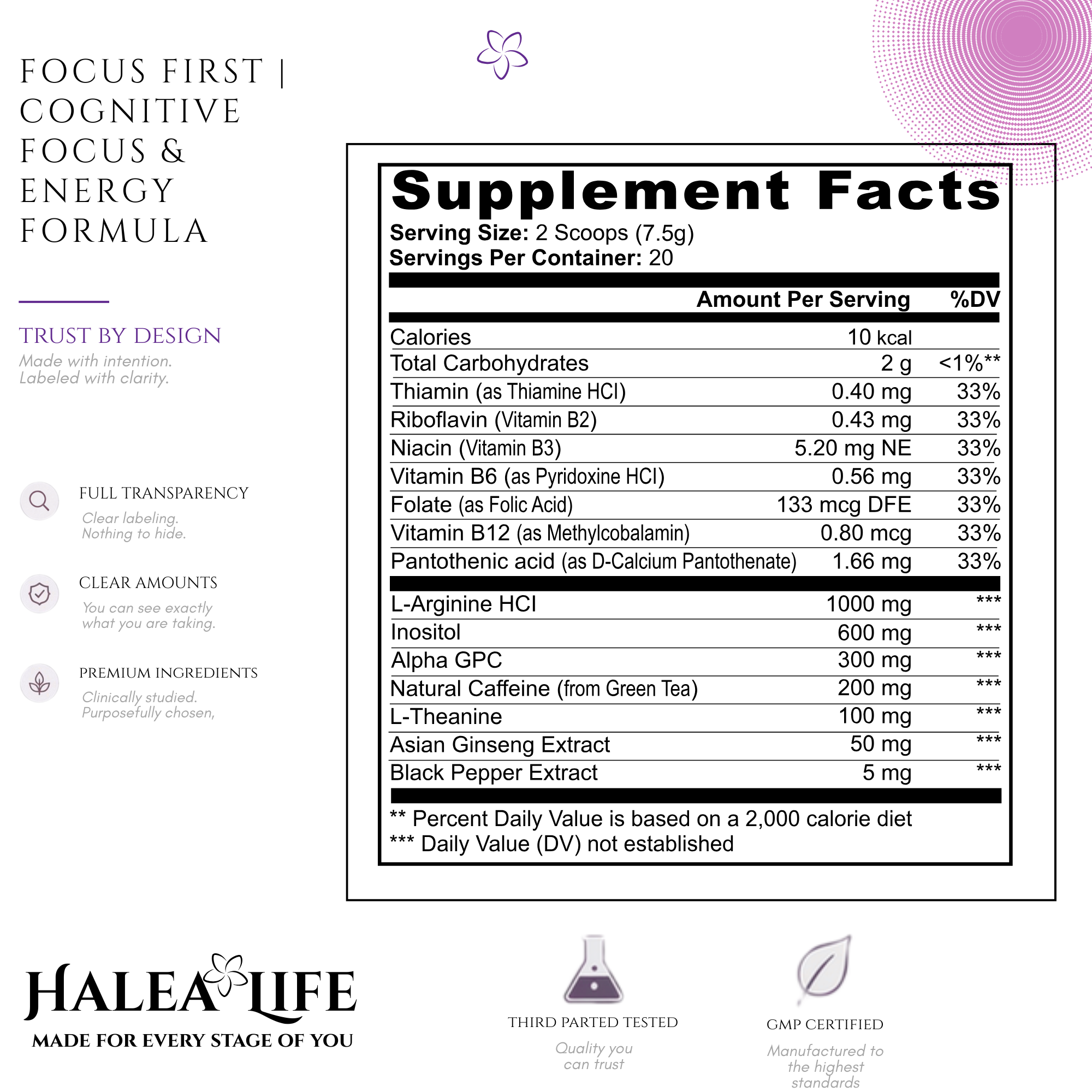 Focus First Sour Gummy | Mental Clarity & Concentration Support