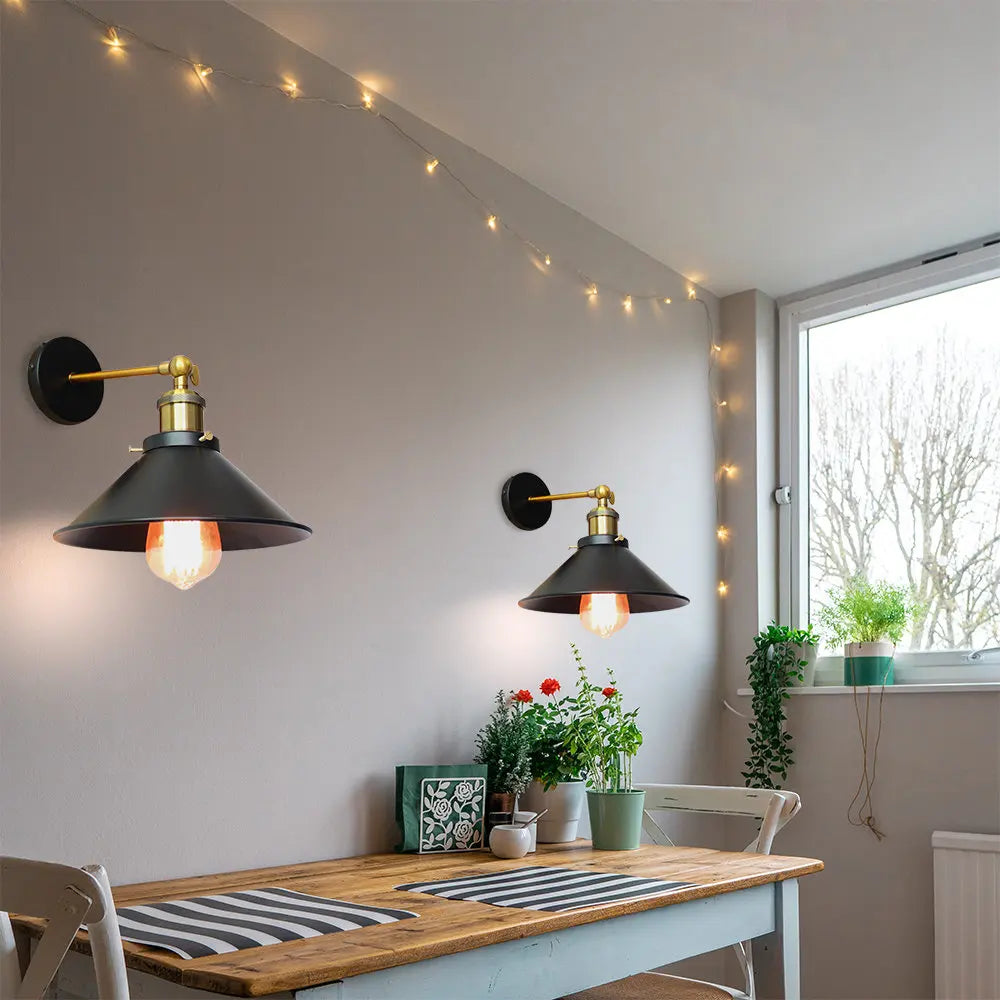 DecorBites™ Industrial Loft Wall Lamp, Retro Wall Light for Home Decor, E27 Bulb Lighting