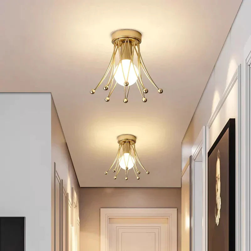 DecorBites™ Gold Crown Ceiling Light for Hallway, Aisle, Kitchen Island