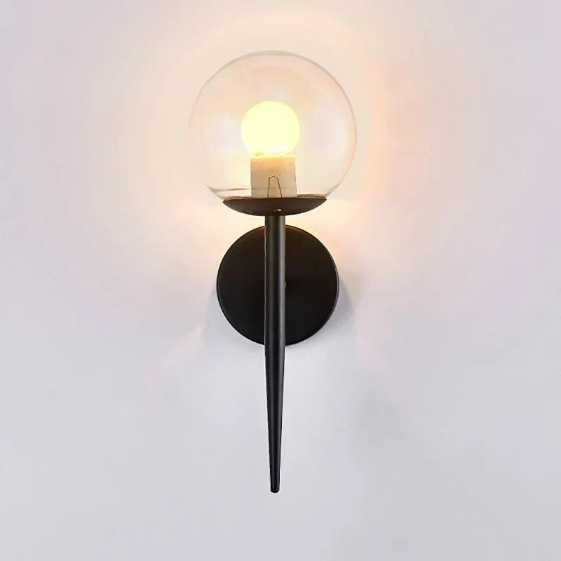 DecorBites™ Glass Ball LED Wall Lights for Bedroom Passage Corridor, E27 Sconces