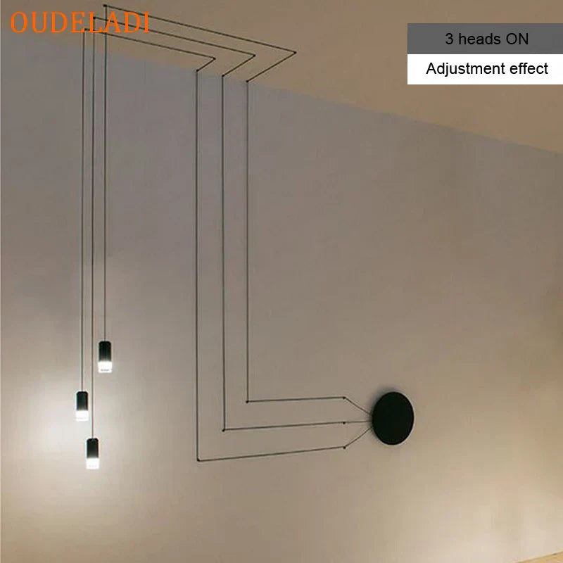 DecorBites™ Industrial Retro Wall Lamp Black LED Hanging Light