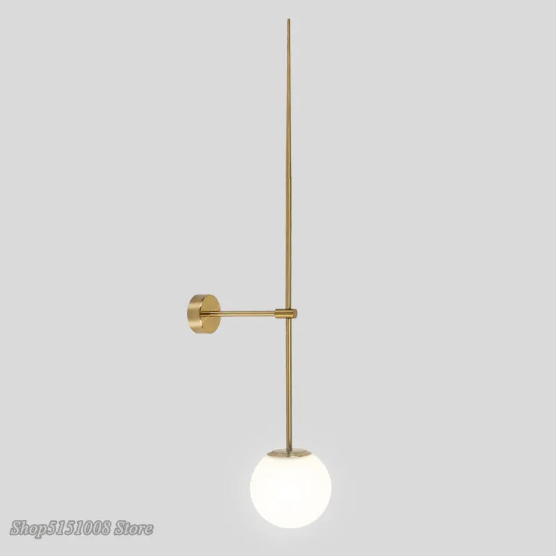DecorBites™ Glass Ball LED Wall Lamp for Modern Minimalist Decor
