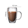 DecorBites™ Double-Walled Transparent Glass Cup - Versatile Drinkware for Any Occasion