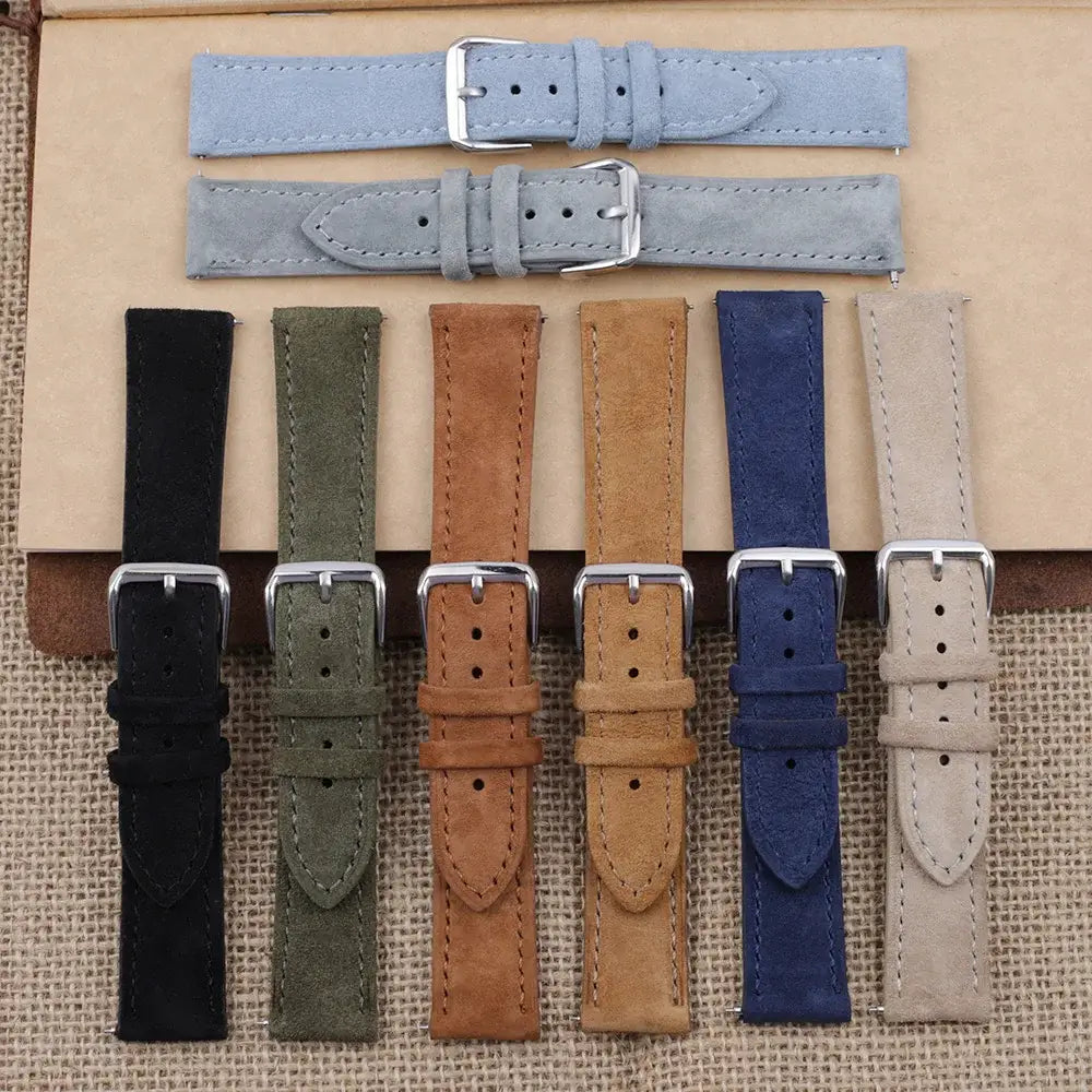 Samsung Galaxy Watch Suede Leather Strap - Stylish Comfort