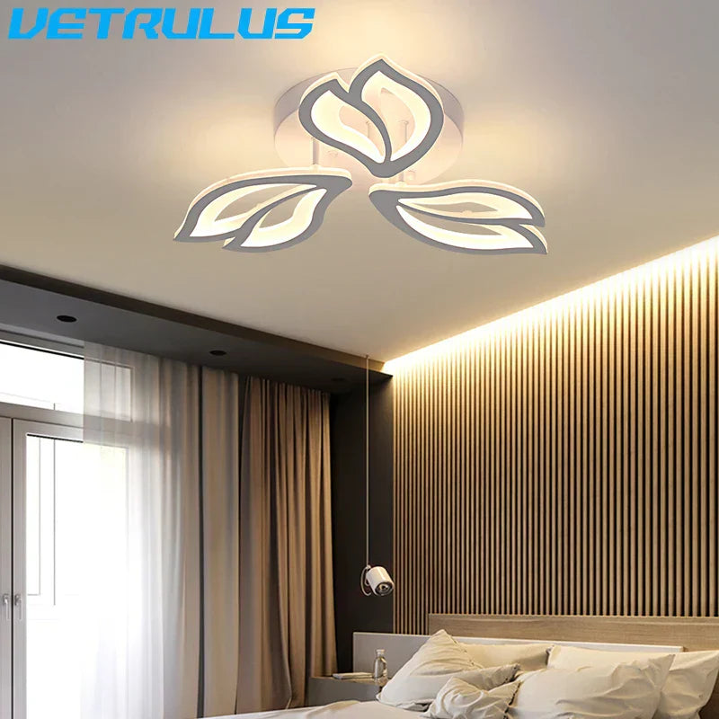 DecorBites™ Geometric Acrylic LED Ceiling Chandelier for Modern Nordic Decor