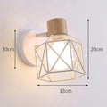 DecorBites™ Iron Cage LED Wall Light for Home Decor Indoor Lighting Fixture