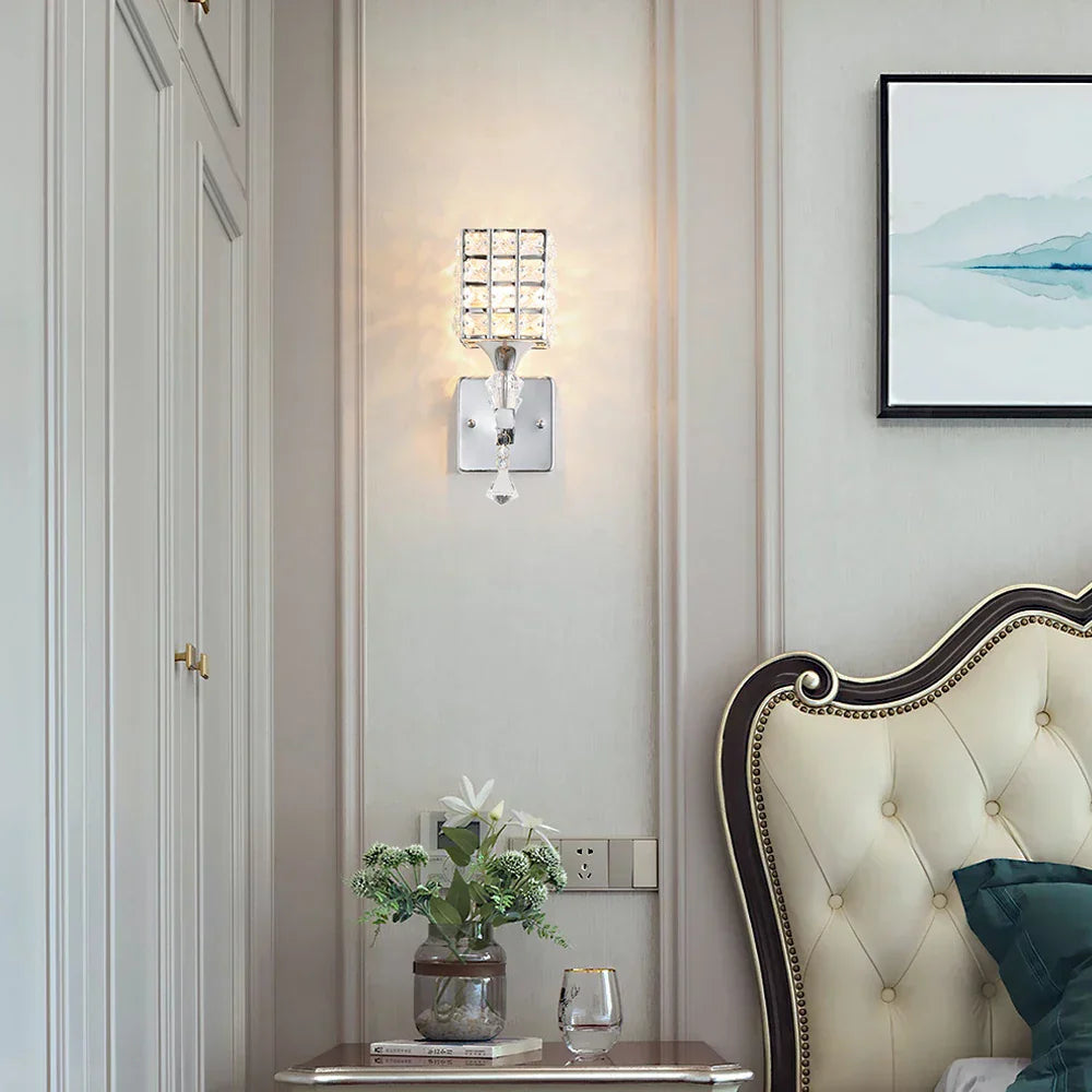 DecorBites™ Crystal LED Wall Light for Living Room Bedroom Decor