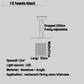 DecorBites™ LED Fishbone Pendant Chandelier for Modern Nordic Decor