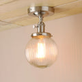 DecorBites™ Glass Globe Semi Flush Mount Ceiling Light Fixture