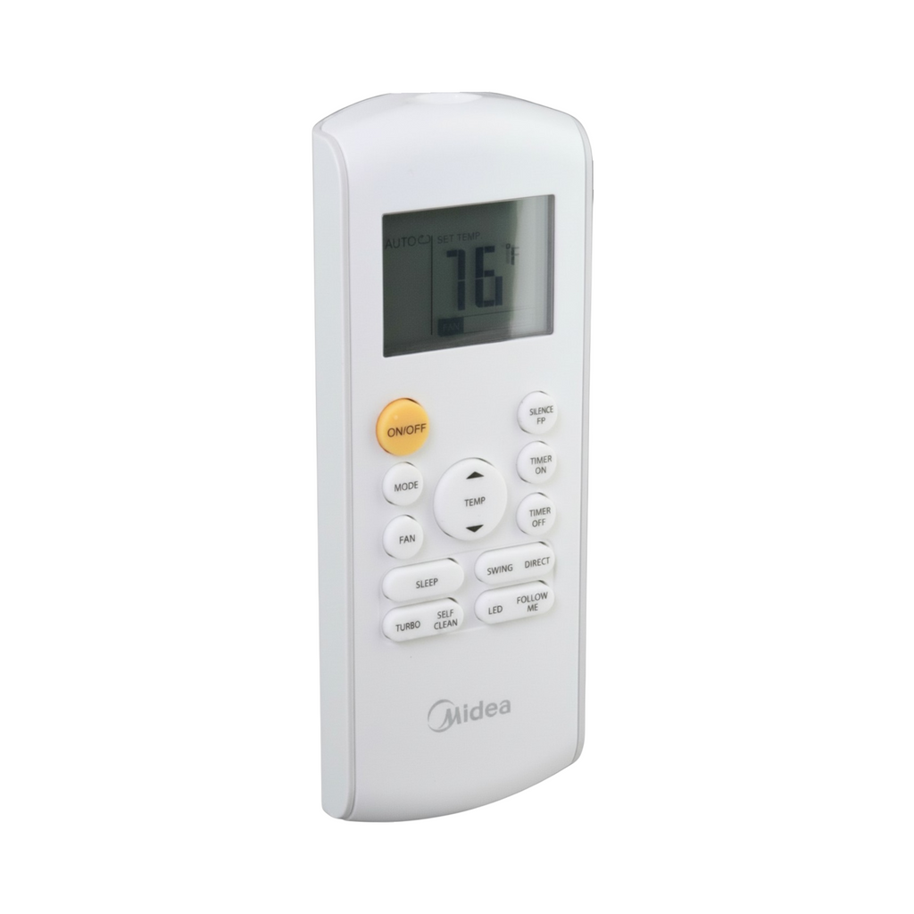 Midea RG57A6/BGEF Mini Split Air Conditioner Remote Control | LCD Temp Control | - 17317000A06740