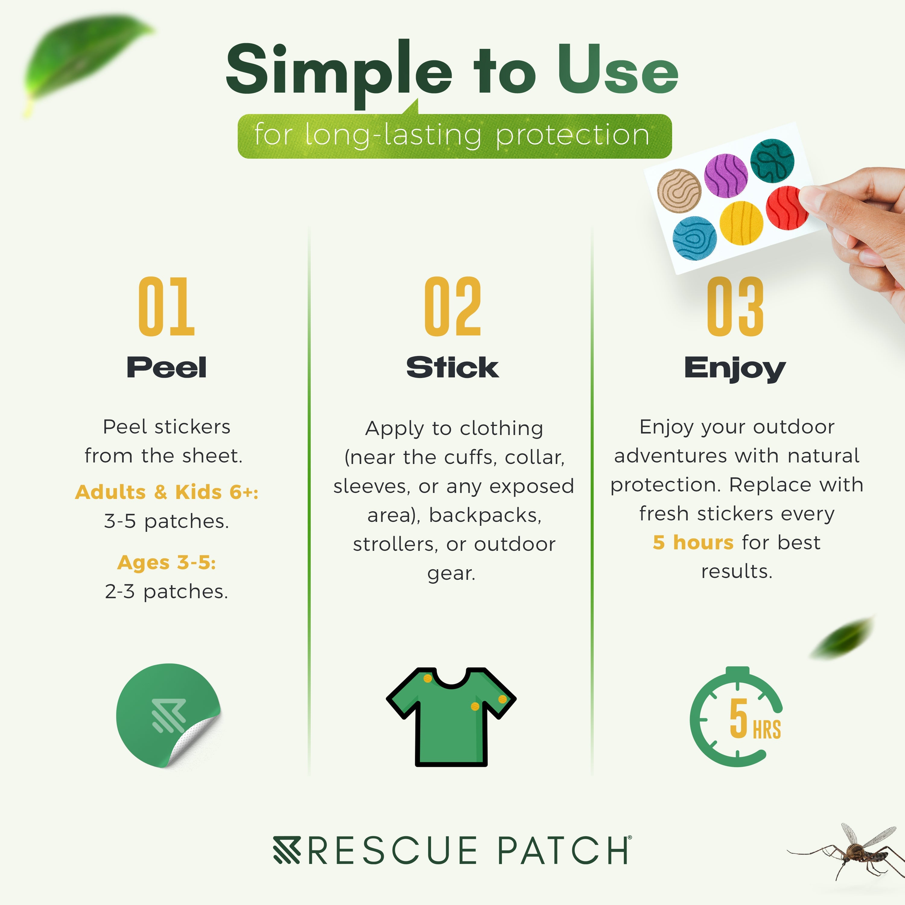 Mosquito Repellent Patch for Adults