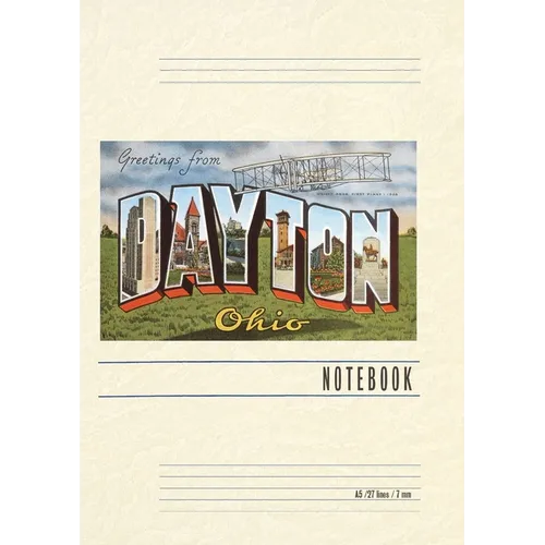 Vintage Lined Notebook Greetings from Dayton - Paperback