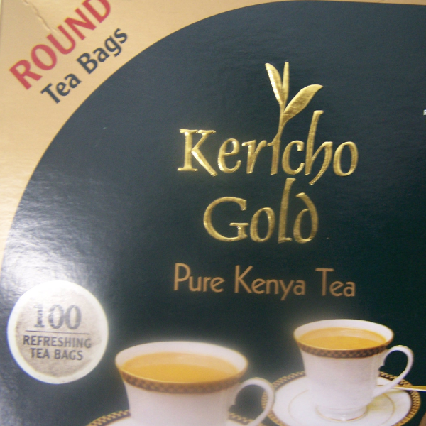 Kericho Gold Pure Kenya Tea 100 refreshing tea bags front package view