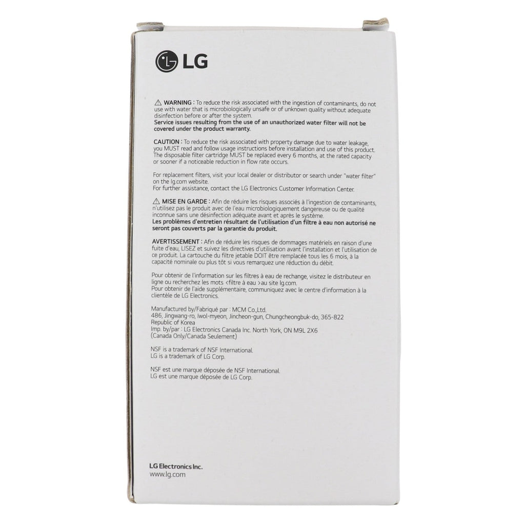 LG LT500P Refrigerator Water Filter | 6 Months -  ADQ72910911