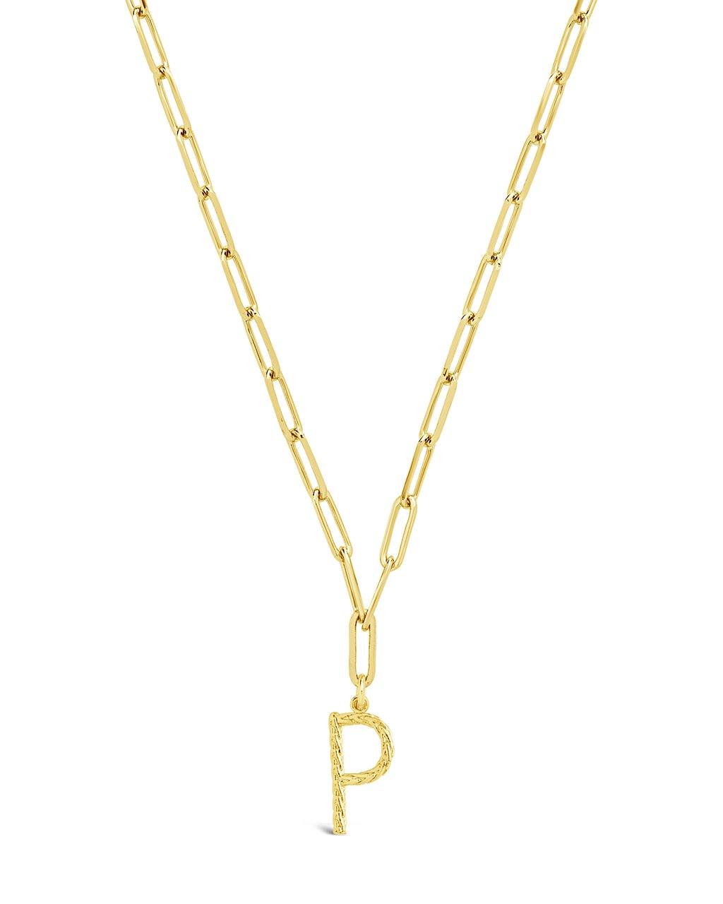 Braided Initial Pendant Necklace
