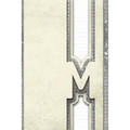Letter M: Personalized Design Notebook: 120 pages - Paperback