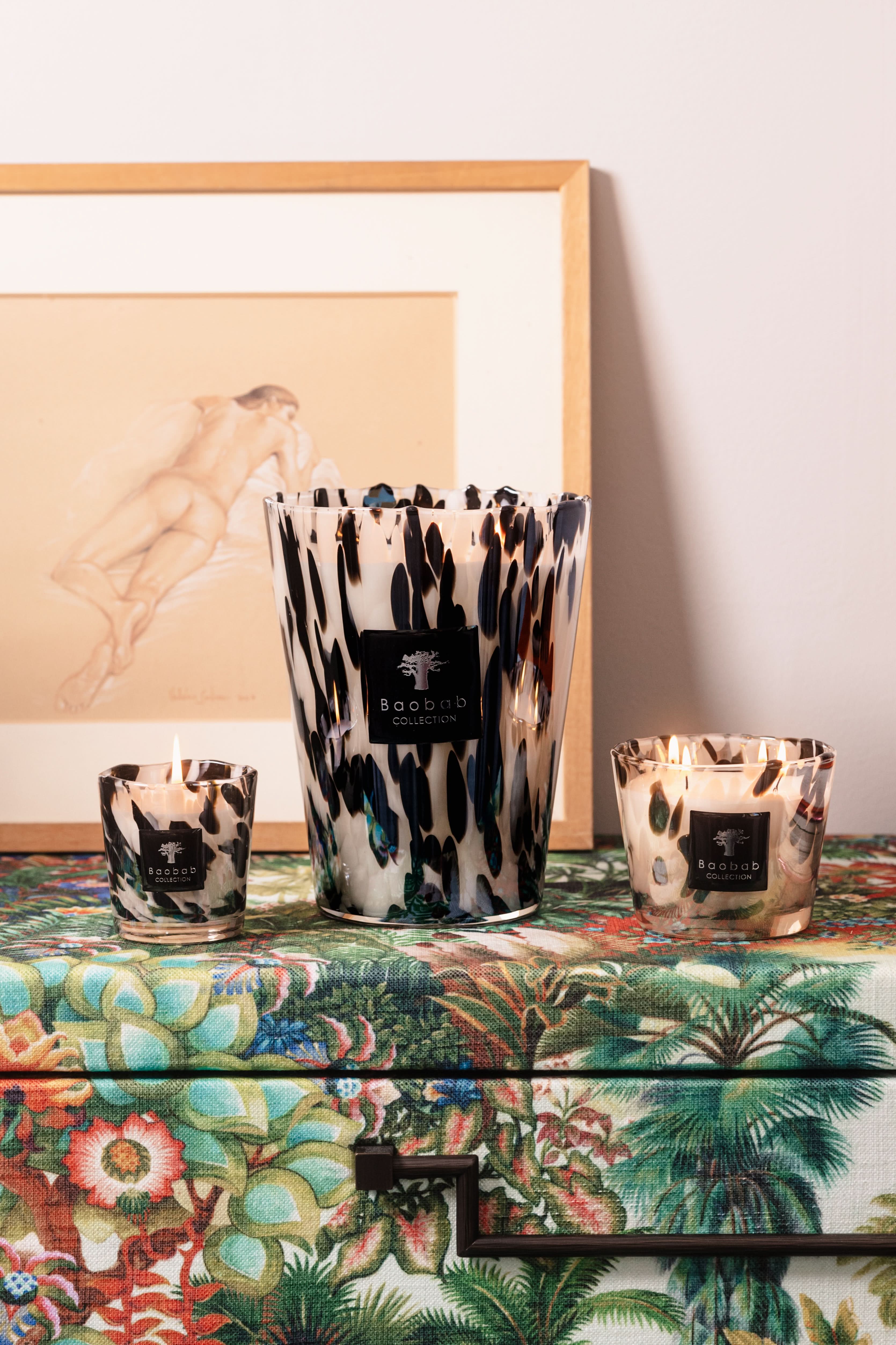 Baobab Collection Black Pearls Max 08 Candle