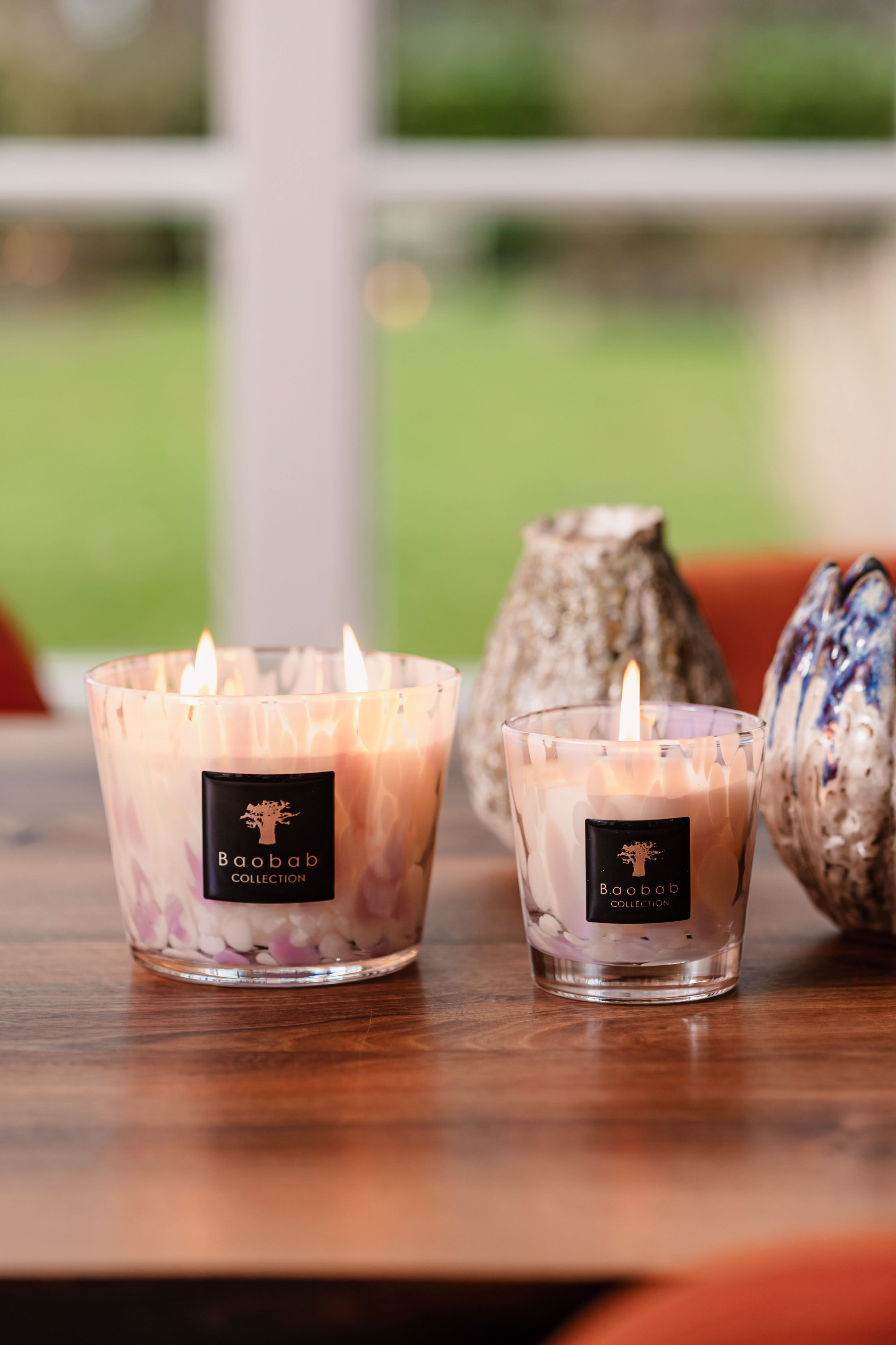 Baobab Collection White Pearls Max 08 Candle