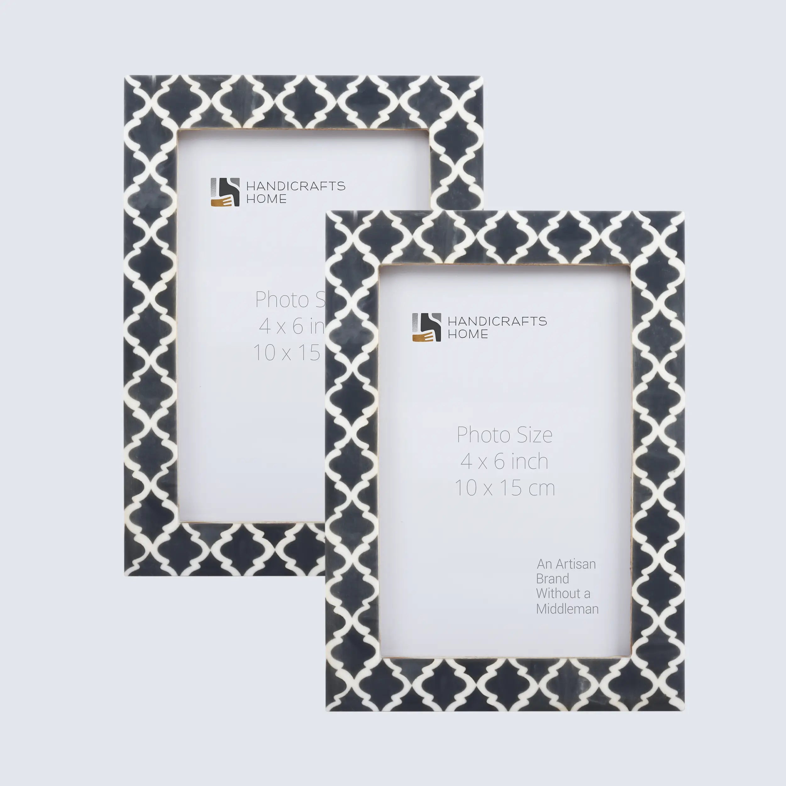 Casablanca Fumar Resin Inlay Picture Frame Set 2