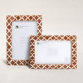 Casablanca Mocha Resin Inlay Picture Frame Set 2