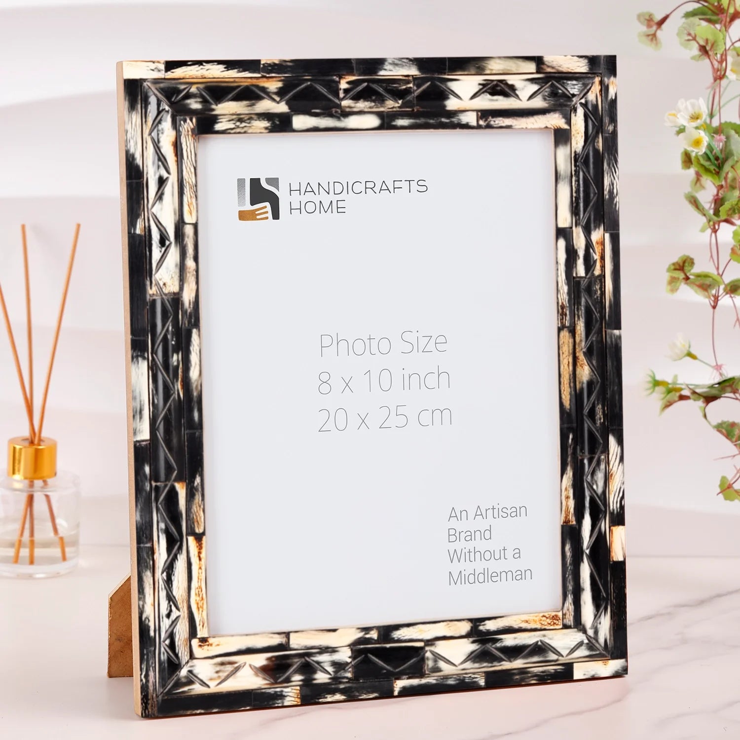 Picture Frame Artisan Voodoo Collection Horn Inlay Brown – 3 Sizes