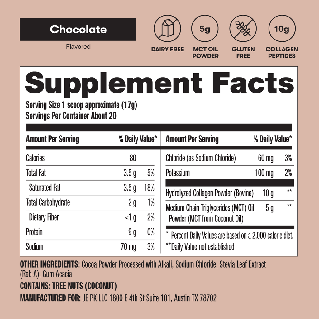 Grass-Fed Collagen Peptides & MCT Brain Boost