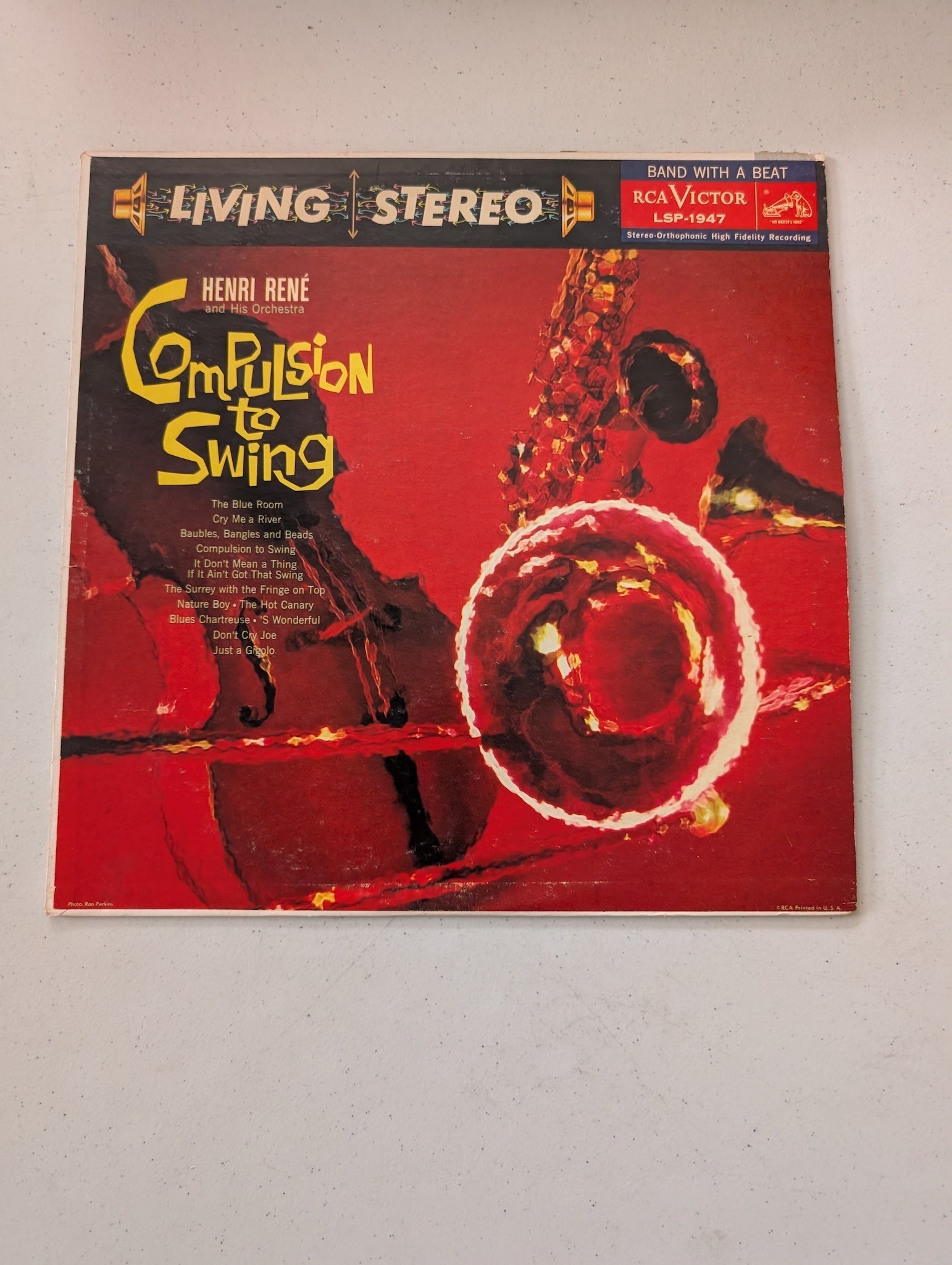 HENRI RENE': compulsion to swing RCA 12" LP 33 RPM(Vintage Vinyl Record LP Album)