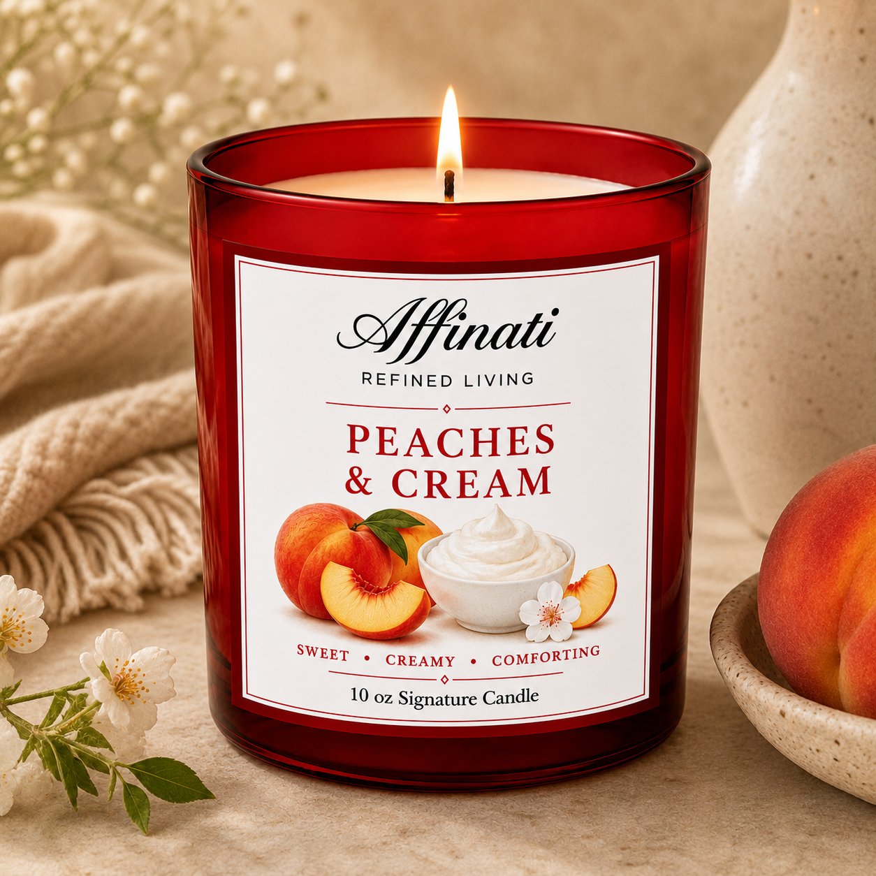 Peaches & Cream Signature Candle
