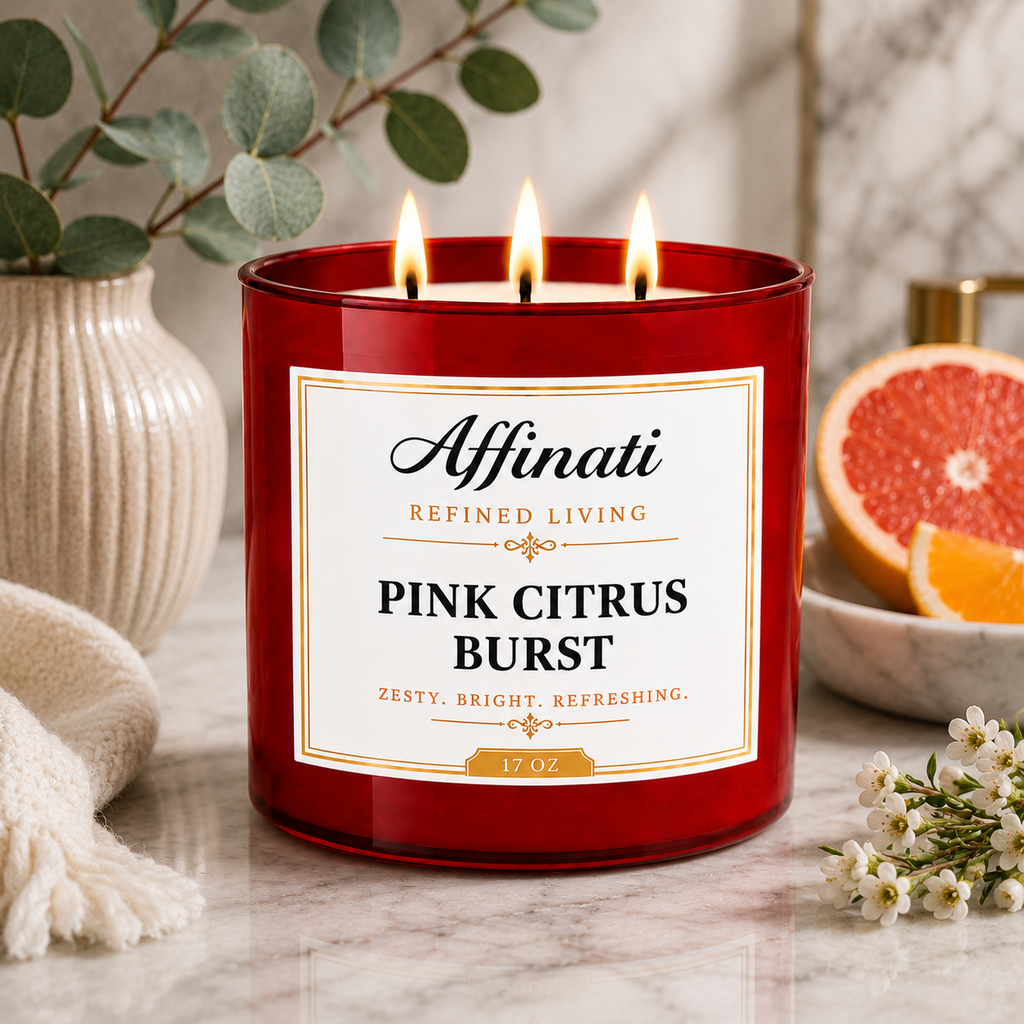 Pink Citrus Burst 3-Wick Candle