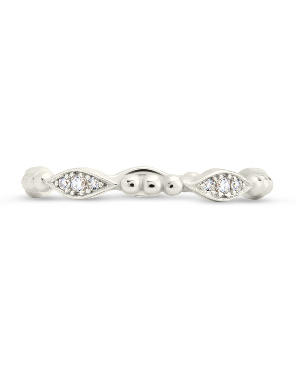 Sterling Silver Lydia CZ Bubble Ring