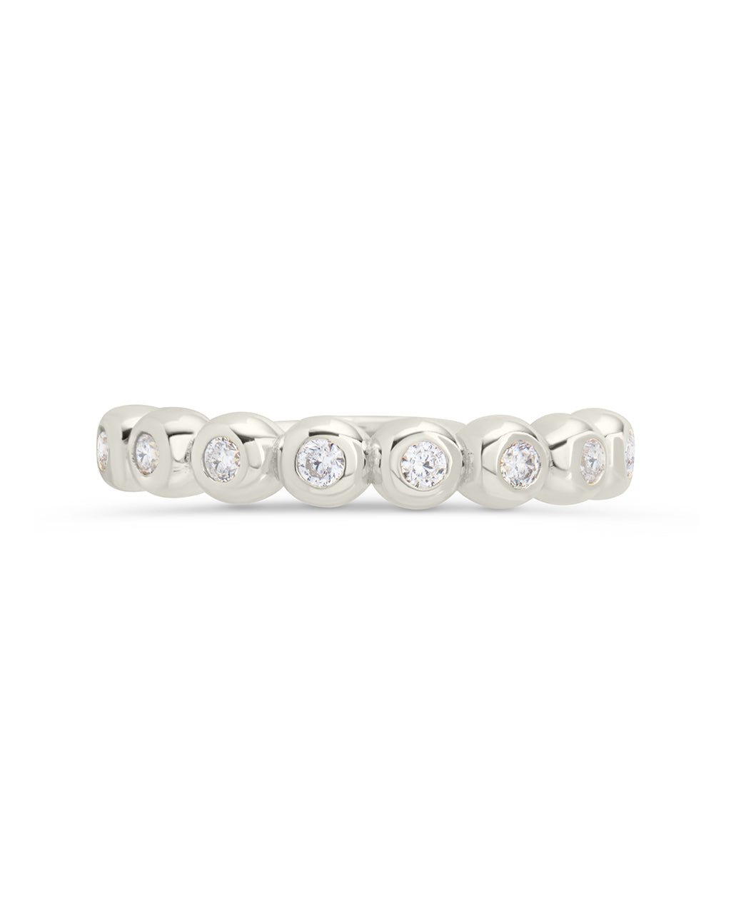 Sterling Silver Trisha CZ Bezel Ring