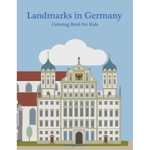 Landmarks in Germany Coloring Book for Kids - Paperback