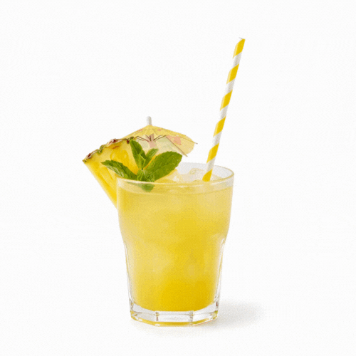 Bev Tek Yellow Paper Straw - Stripe, Biodegradable, 6mm - 7 3/4" - 100 count box