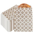 Bag Tek Rectangle Gray Paper Bag - Asian Monogram - 7" x 5" - 100 count box