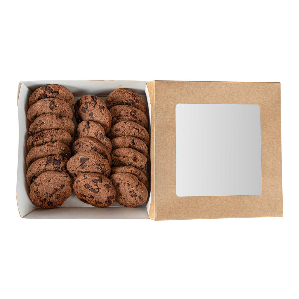 Cafe Vision 34 oz Square Kraft Paper Large Take Out Container - 6" x 6" x 2" - 200 count box