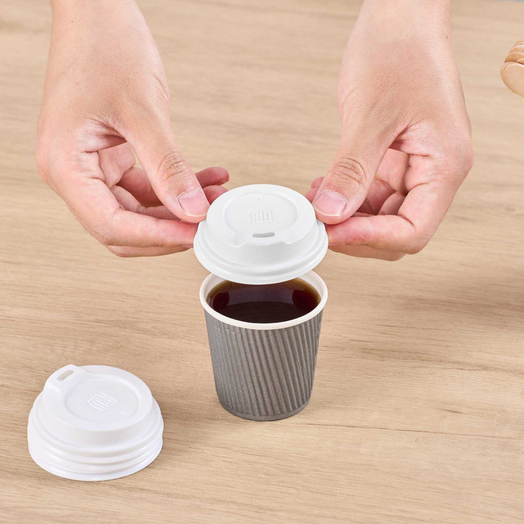 Restpresso White Plastic Coffee Cup Lid - Fits 4 oz - 500 count box