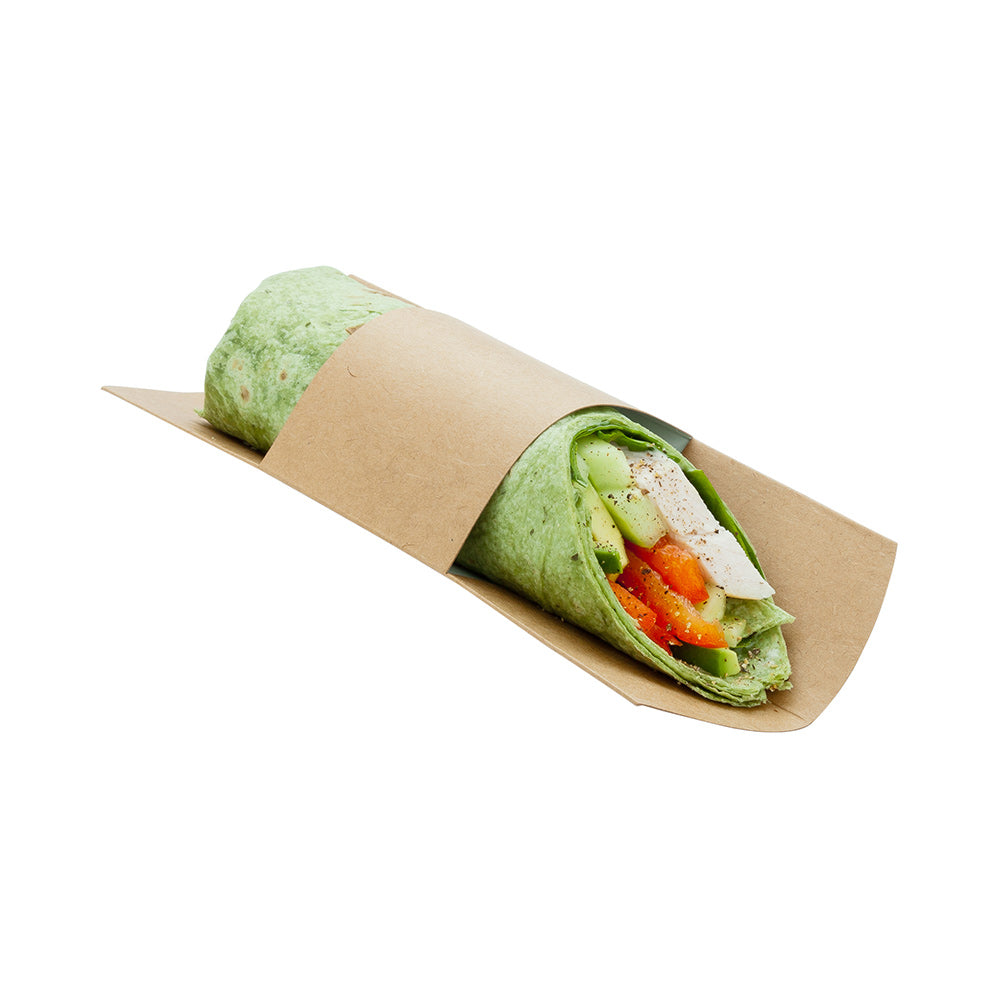 Gastronomia Rectangle Kraft Paper Wrap Vision Display - 9" x 2" x 2" - 200 count box
