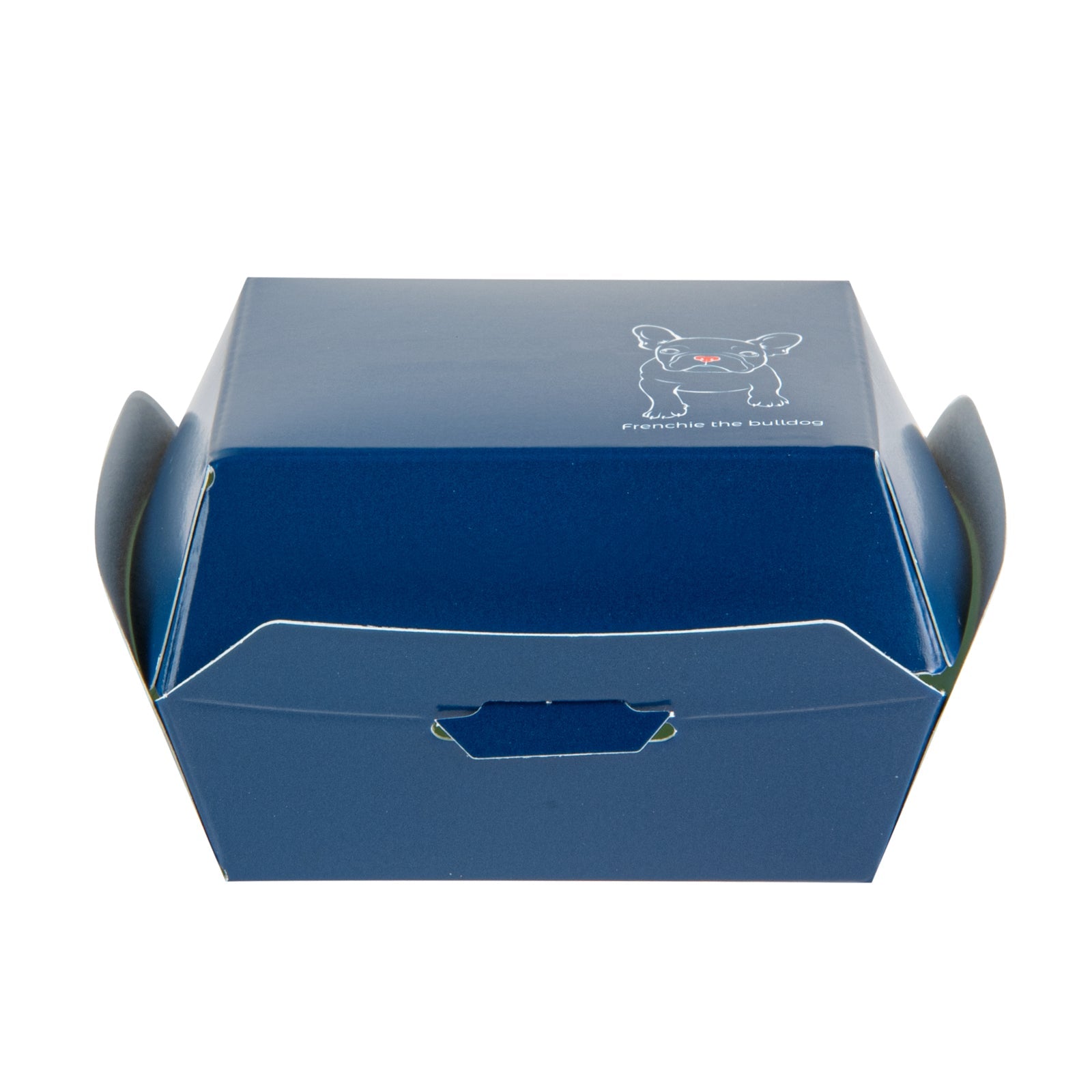 Bio Tek Frenchie Paper Mini Burger Box - 2 3/4" x 2 3/4" x 2" - 100 count box