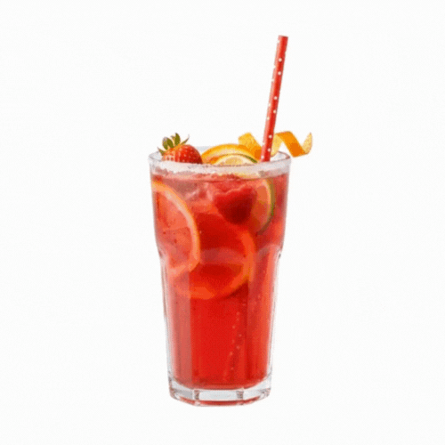 Bev Tek Red Paper Straw - Polka Dots, Biodegradable, 6mm - 7 3/4" - 100 count box